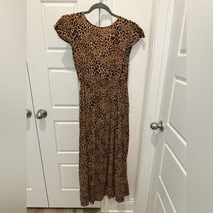 Leopard wrap dress